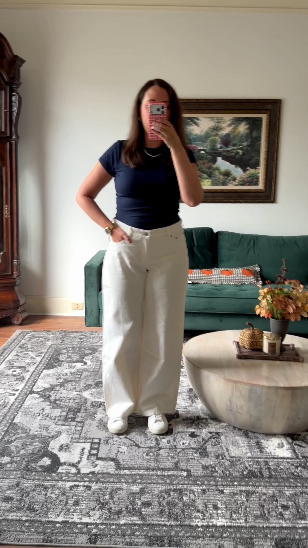 I love the fit of these jeans! They do run big, so you could size down one depending on how you want them to fit. 

White jeans, Abercrombie sale, nuuds slinky tee, fall transitional outfit

#LTKootd #LTKSeasonal #LTKSaleAlert
