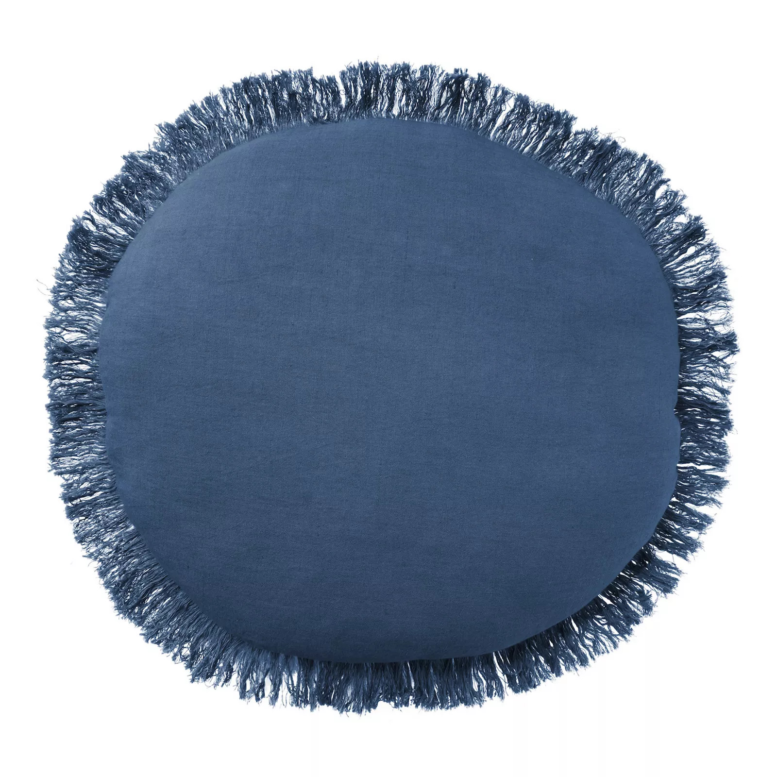 Mina Victory Sofia Solid Round Indoor Throw Pillow, Blue | Kohl's
