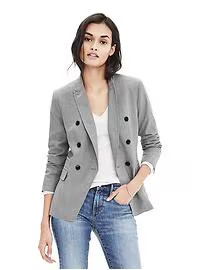Double Breasted Lightweight Wool Blazer | Banana Republic US