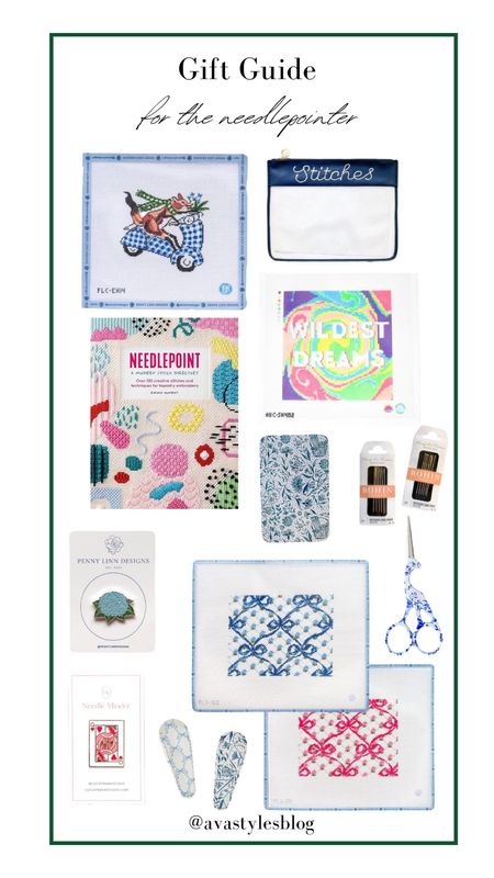 A gift guide for the needlepointer in your life! 

Needlepoint, needlepoint canvases, needlepoint accessories, needlepoint beginner, gift guides

#LTKHoliday #LTKGiftGuide #LTKSeasonal