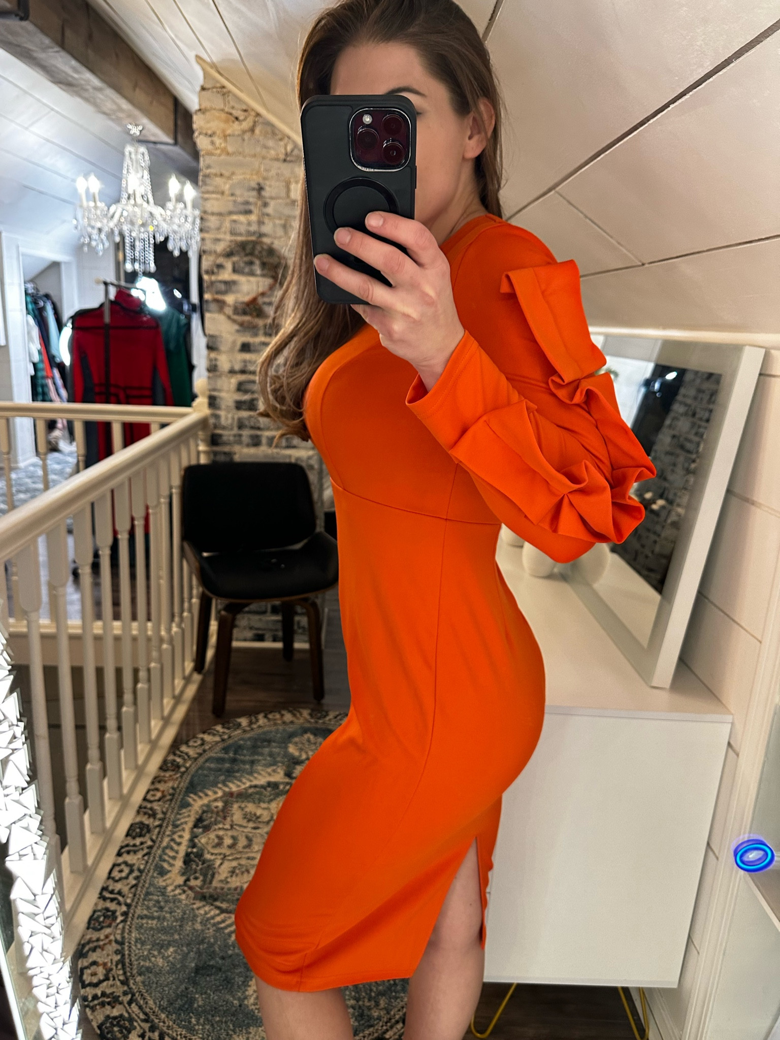 Step into urban elegance with our Long Sleeve Crew Neck Flouncing Plain Dress – a fusion of comfort and contemporary style. The crew neck offers a classic touch, while the long sleeves provide both warmth and sophistication. The urban flouncing detail adds a trendy flair, creating a perfect balance between casual and chic. This dress is more than just a wardrobe staple; it's a statement piece that effortlessly transitions from day to night. Elevate your fashion game with this versatile and stylish dress – a must-have for those who appreciate the perfect blend of comfort and urban flair.

#LTKover40