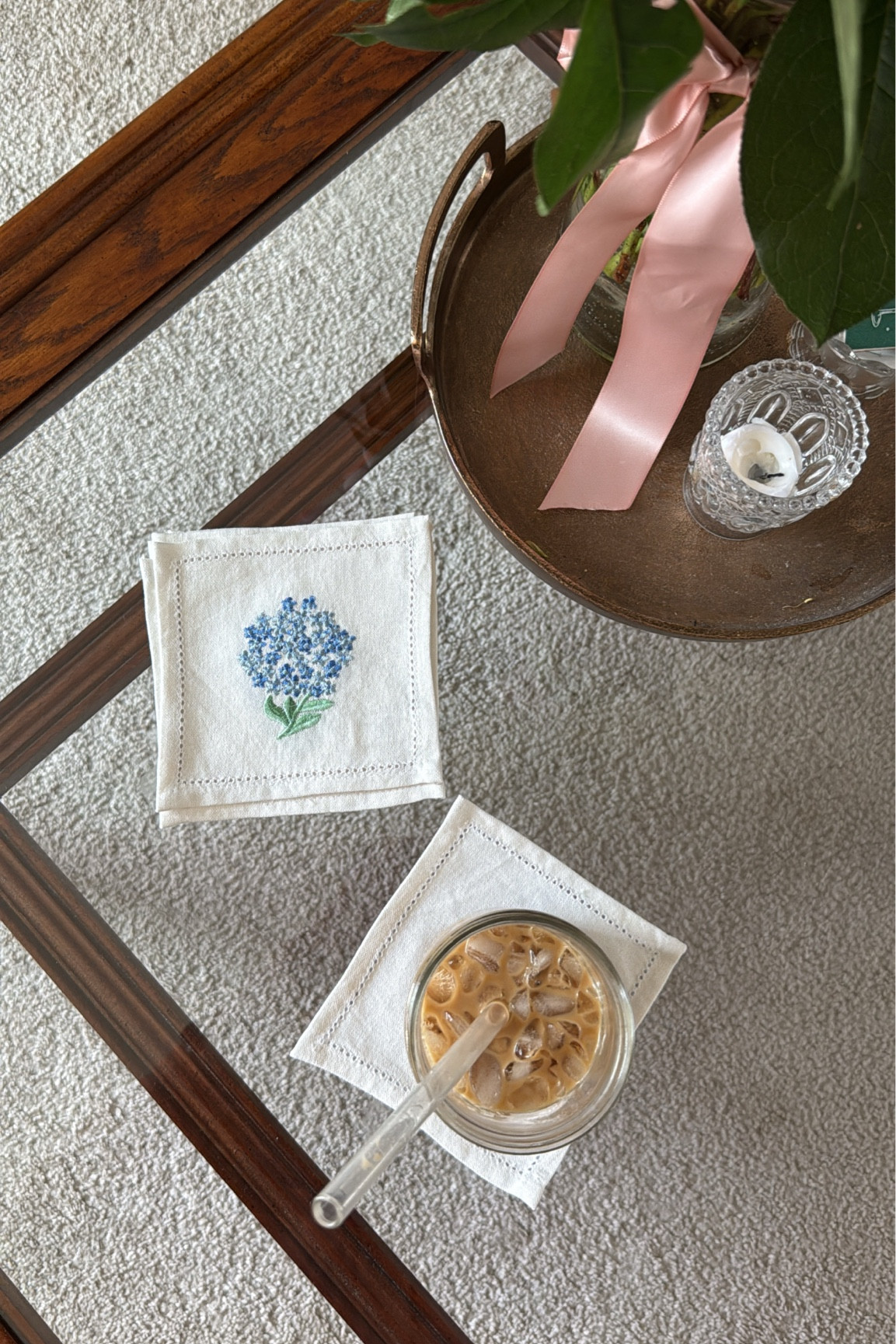 Found these beautiful linen hydrangea cocktail napkins on Nantucket, but here’s the perfect Amazon dupe! 🪻🩵

#LTKHome #LTKGiftGuide #LTKSummerEdit