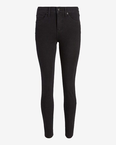 Mid Rise Black Extra Supersoft Skinny Jeans | Express