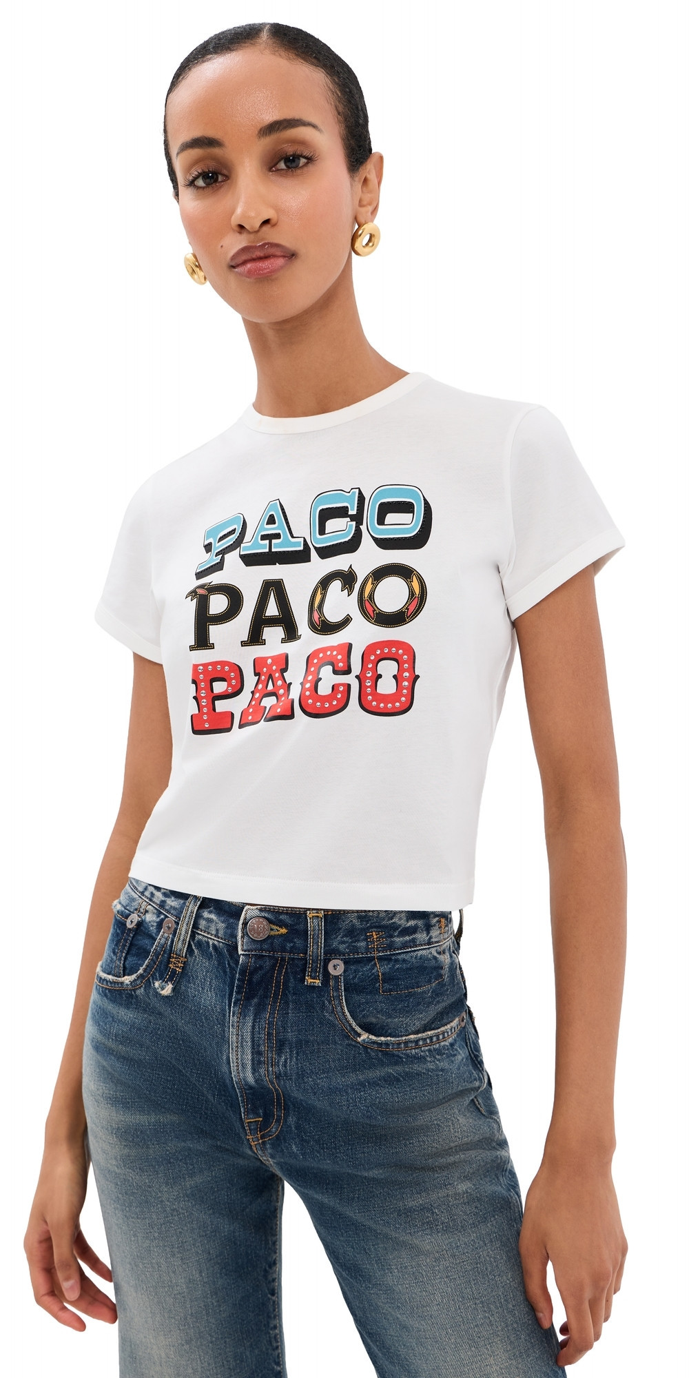 rabanne Paco T-Shirt White XL | Shopbop