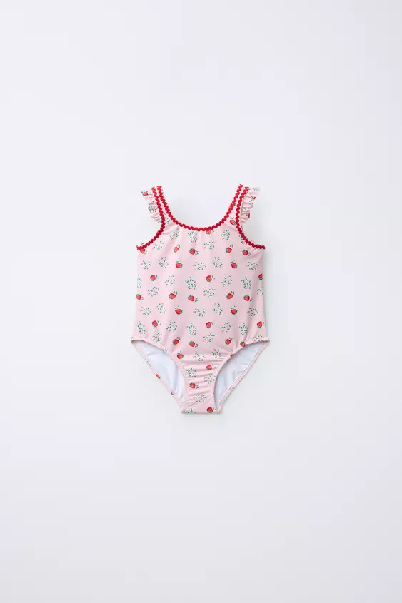 2-PACK RUFFLED STRAWBERRY SWIM BOTTOMS (1-6 YEARS) | Zara US