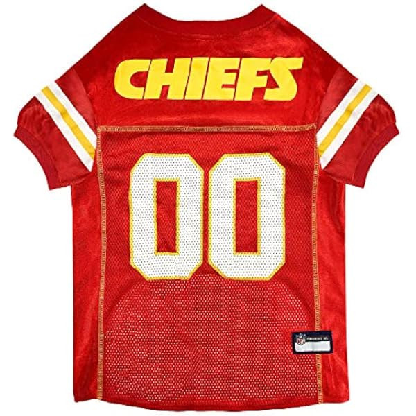 NFL Kansas City Chiefs Dog Jersey, Size: X-Large. Best Football Jersey Costume for Dogs & Cats. L... | Amazon (US)