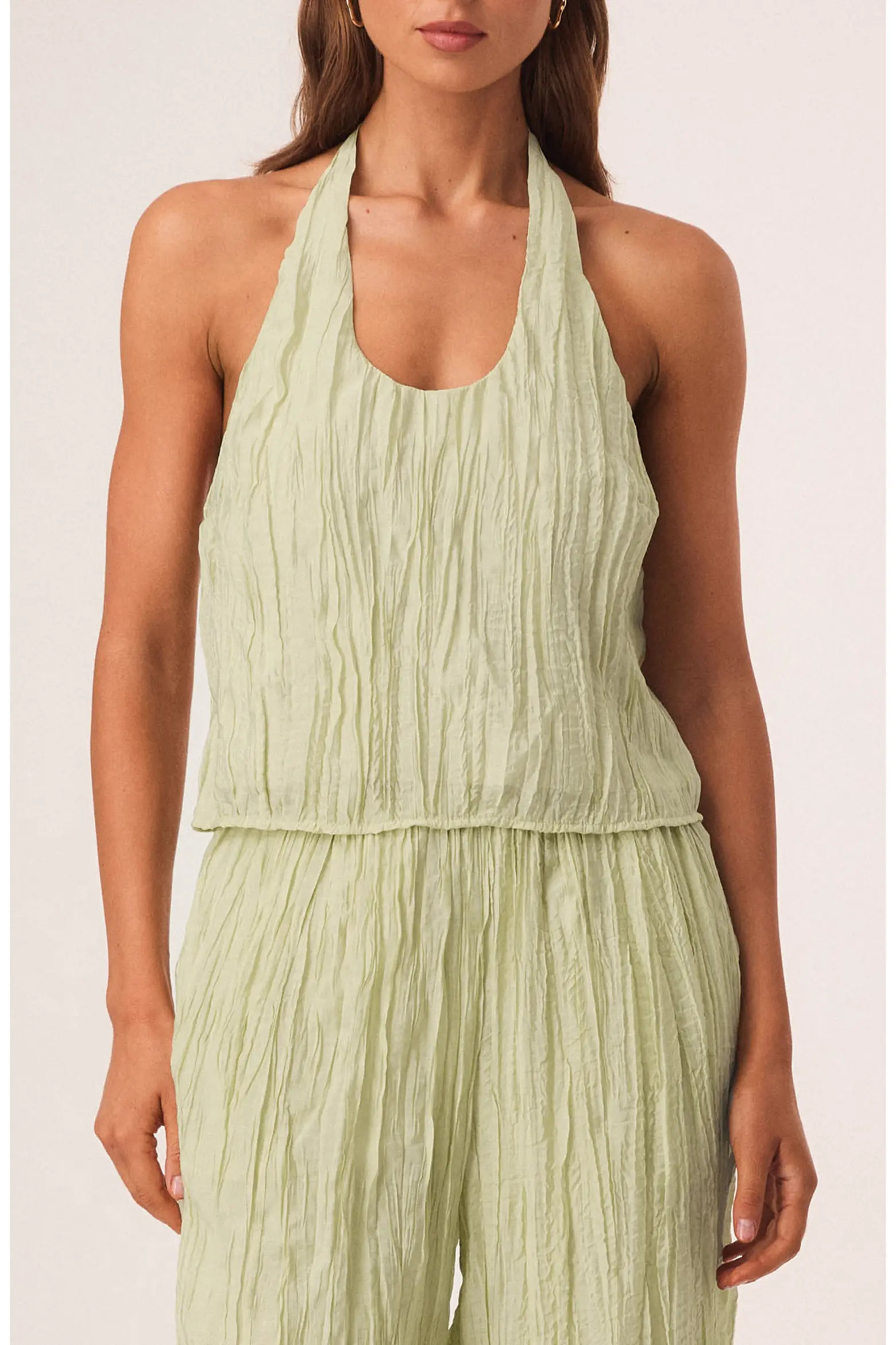 Brandi Crinkle Halter Top (Women) | Nordstrom | Nordstrom