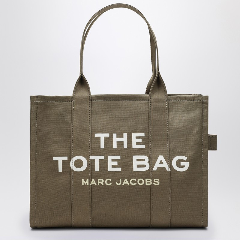 Slate green canvas large Tote Bag | The Double F