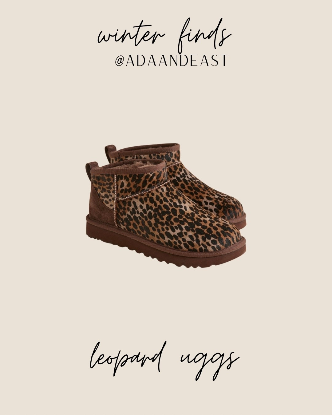 Realllllly want the leopard version of my Uggs. I do live in Michigan so feels worth it 

#LTKSeasonal #LTKOver40 #LTKmomlife