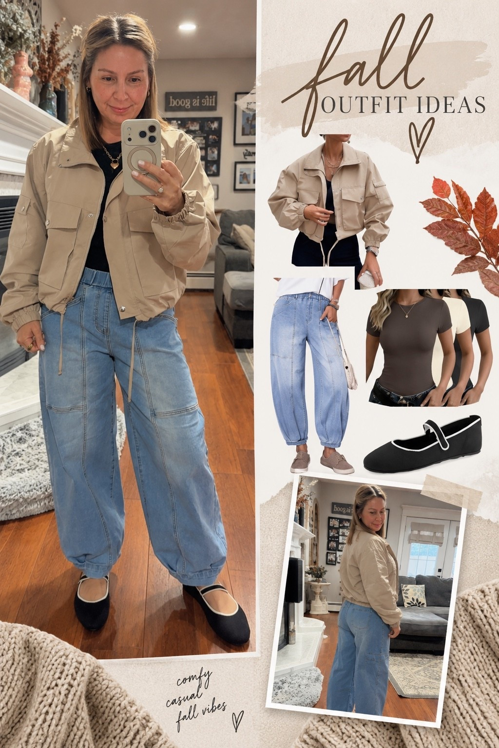 Fall outfits women over 50! I’m wearing a medium in the jeans and large in the jacket but would size down as it’s oversized. Fall haul

#LTKOver40 #LTKMidsize #LTKSaleAlert