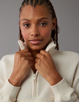 AE Quarter-Zip Sweatshirt | American Eagle Outfitters (US & CA)