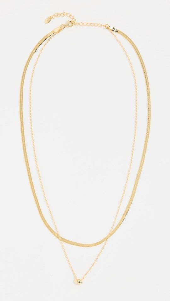 Layered Herringbone Chain Necklace | Shopbop