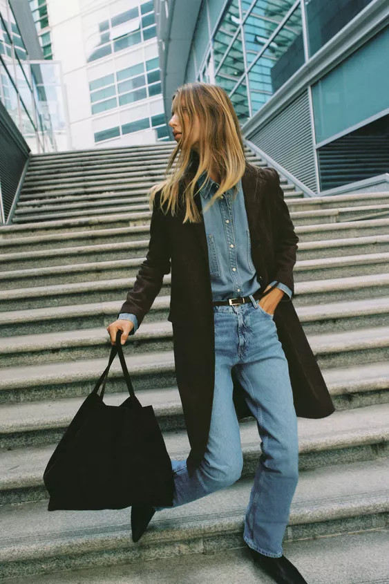 FAUX SUEDE TAILCOAT | Zara US