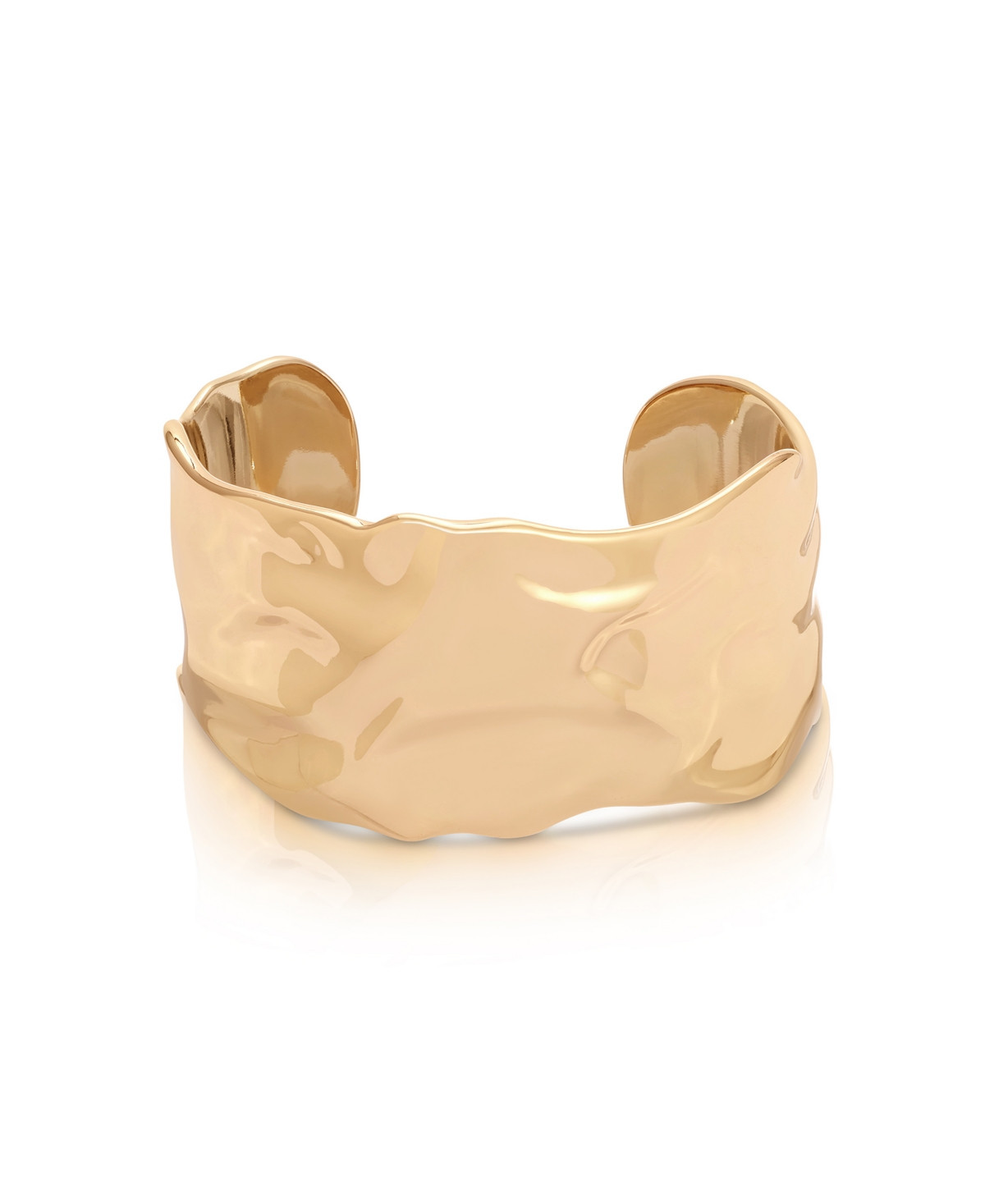 Ettika Thick Sculpted Cuff Bracelet - Gold | Macy's