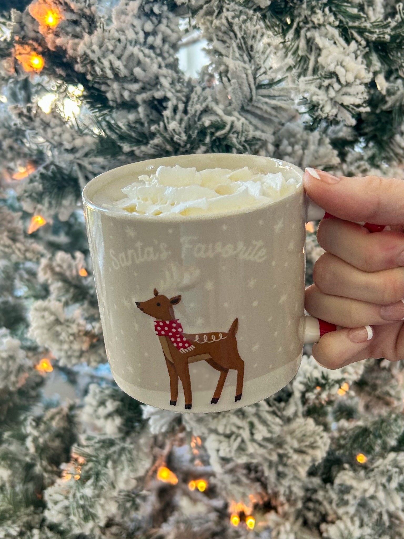 It’s my favorite time of the year 🎄 hot fancy coffee at home on a slow Saturday morning in a cutie mug, tree up and lights on. ❤️ 

holiday home decor • Christmas kitchen finds • cozy Christmas vibes

#LTKmomlife #LTKHoliday #LTKSeasonal