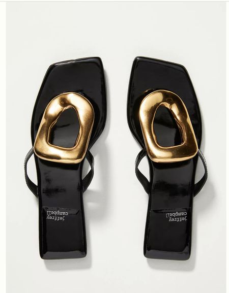 Perfect black and gold sandals 😍

#LTKshoecrush