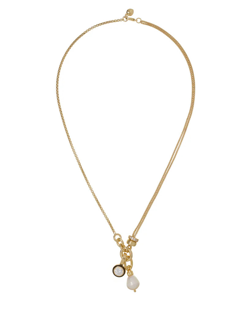 The Double Drop Cubic Pendant | Roxanne Assoulin