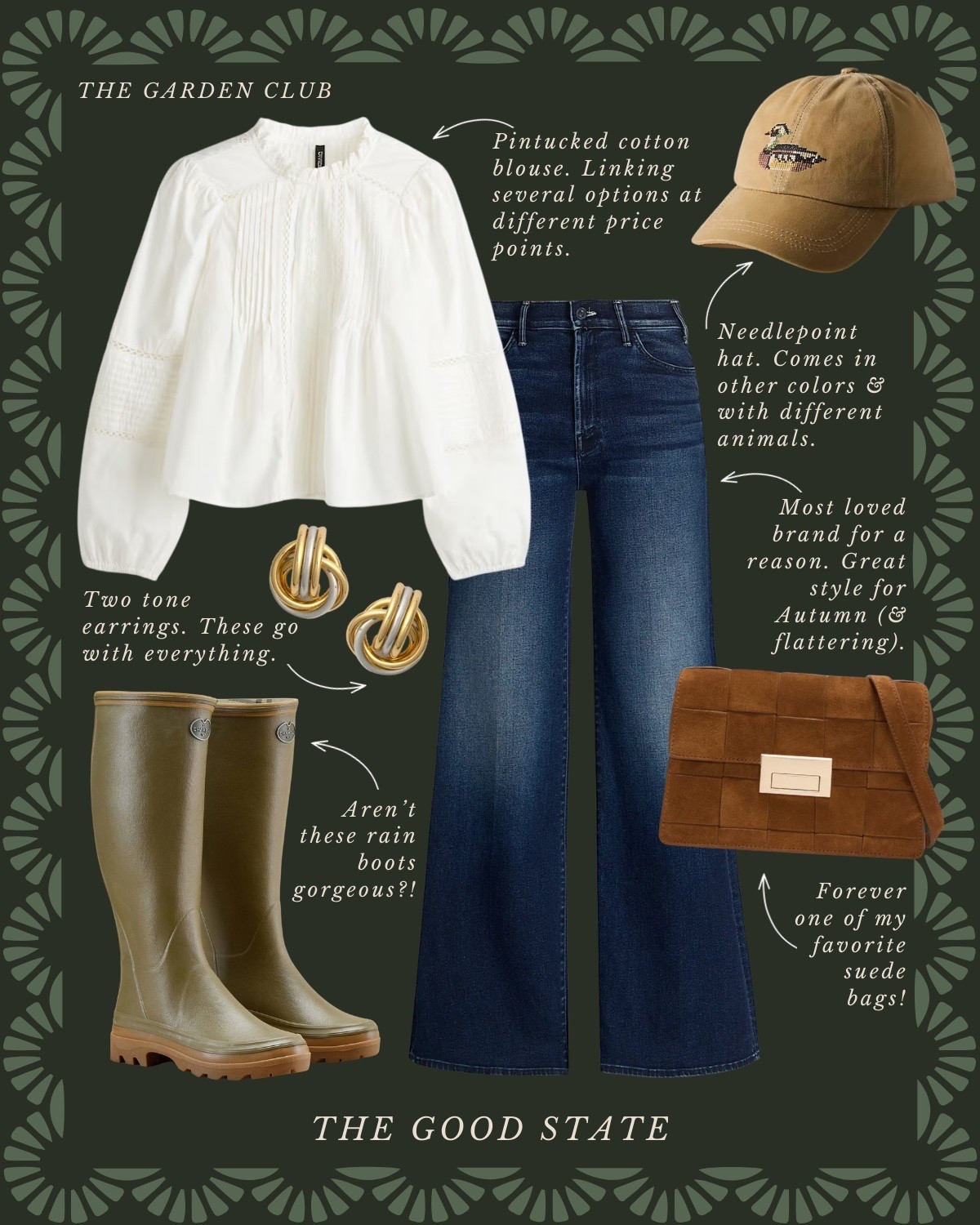 This collection is for the garden girlies who find joy in being outside—rain or shine. For the ladies and who have all the old Martha Stewart magazines and who love layering denim on denim like we did in the 90s. This is for the barn jacket lovers, neck scarf wearers and those who own all things floral. This is for the early risers and for the ladies gathered around the table with good friends and good wine. This collection is for the ladies giving gardening a try for the first time or those tending to the same garden they have poured their heart and soul into for years. For those cultivating the soil of their hearts and homes too. For the girlies who love earth tones and pops of colors too🌻

#amazonfashion #founditonamazon #ltksalealert #slowliving #romantizeyourlife #fall #fallstyle #fallseason #autumn #90sera #90style #90saesthetic #ralphlauren
Wedding guest, jeans, back to school, college outfit ideas, riding boots, wedding guest dress, western style, JCrew, JCrew factory, Anthropologie, Anthro, quince, nordstrom, tuckernuck, Walmart fashion, H&M, mini dress, fall photoshoot, designer look for less, saddle bag, boots, jacket, coat, family photos outfits, madewell, Toups and co, clean beauty, Kate spade, Amazon fashion, loafers, Breda, Susan Shaw, loeffler Randall, the good state, Lauren England 

#LTKStyleTip #LTKSaleAlert #LTKFindsUnder50