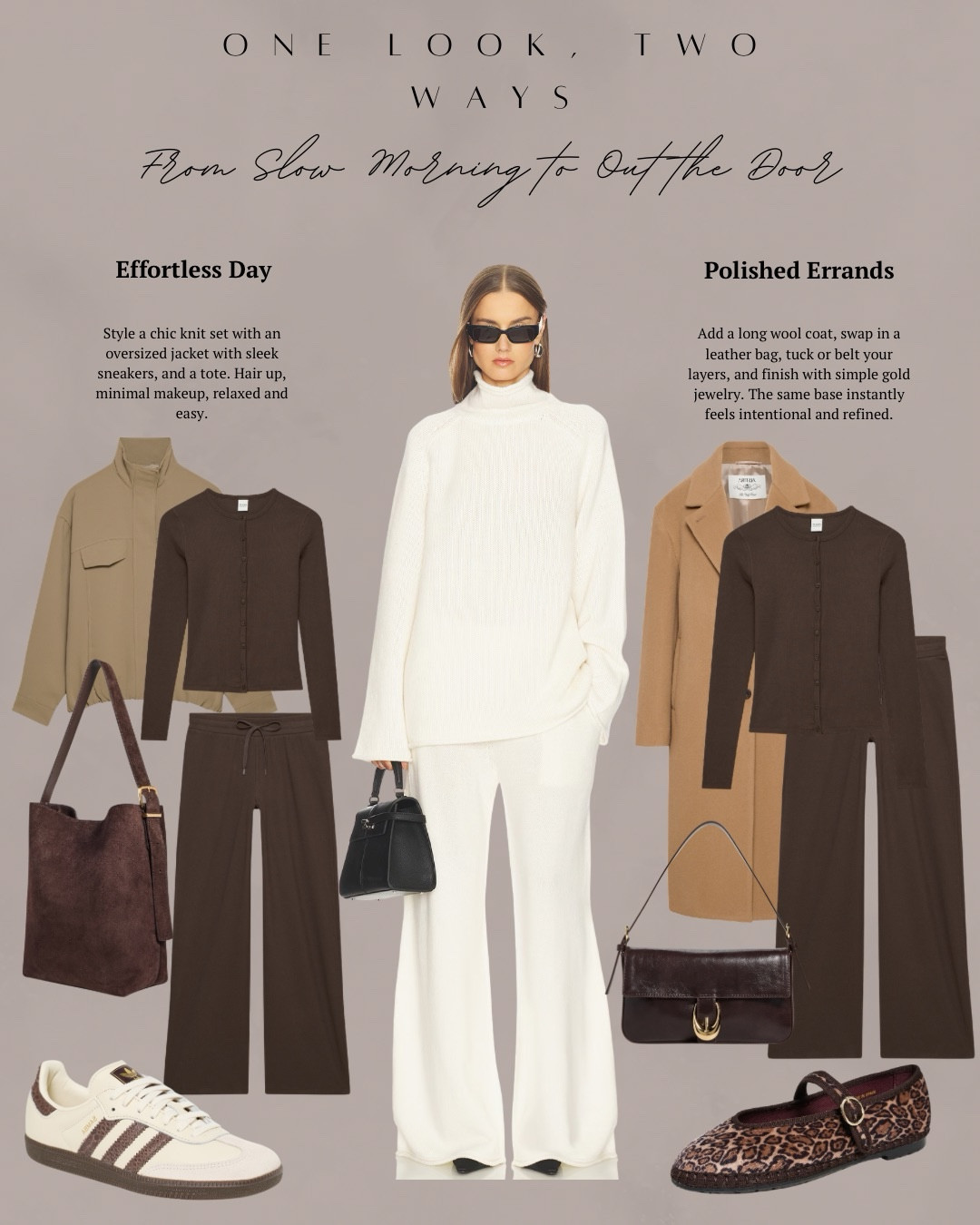 This week it’s all about relaxed silhouettes meet elevated comfort. Luxe loungewear, ribbed knits, oversized coats, and effortless layers styled for slower mornings, Pilates days, errands, and evenings at home. A reminder that comfort can still feel polished and intentional. I have a two piece set styled two ways! In one it’s a more casual look with an oversized jacket, tote bag and sneakers. Then I have the same set styled with a long coat, loafers and shoulder bag. Next I have four picks from Zara that are so chic and can be mixed and matched with so many more pieces to create so many outfits! I have a pair of jeans, sweater, coat and slim sneakers. All items linked ⬆️

#ltkcreator #ltkfinds #ltkwatchnow #ltkstyletip #aritzia #shopbop #revolve #zara #winterstyle 

#LTKSeasonal #LTKgrwm #LTKootd