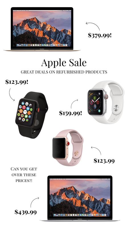 SELLING FAST! Refurbished MacBooks and Apple Watches for a song. 🎶 @zulily killin’ it this week! #zulilyfinds #zulilypartner

#LTKsalealert #LTKGiftGuide #LTKHoliday