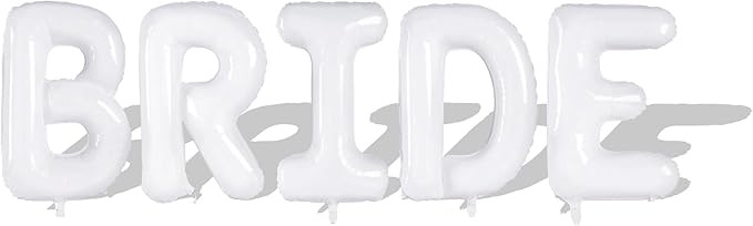 40inch Bride Balloons - Jumbo Bride to Be Balloons for Bridal Shower Bachelorette Party Decoratio... | Amazon (US)