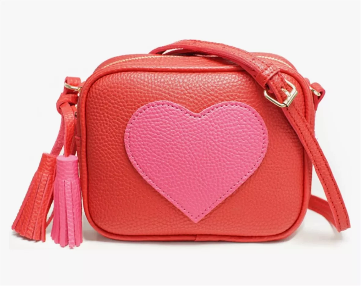 Svtose Cute Heart Bag Heart Crossbody Shoulder Bag, PU Leather Shoulder Purses for Women