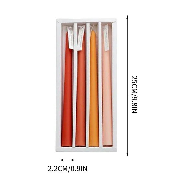 Rkxzt Taper Candles 10'' Tall Candlesticks Set of 4,Aromatherapy Candle for Mantle Home Decor Kit... | Walmart (CA)