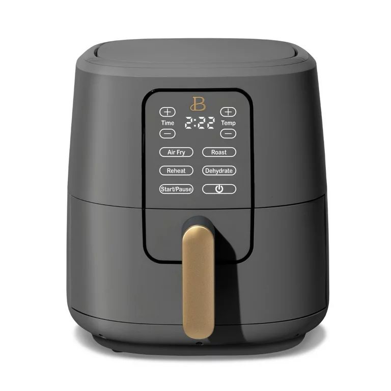 Beautiful 6 Qt Air Fryer with TurboCrisp Technology and Touch-Activated Display, Oyster Grey by D... | Walmart (US)