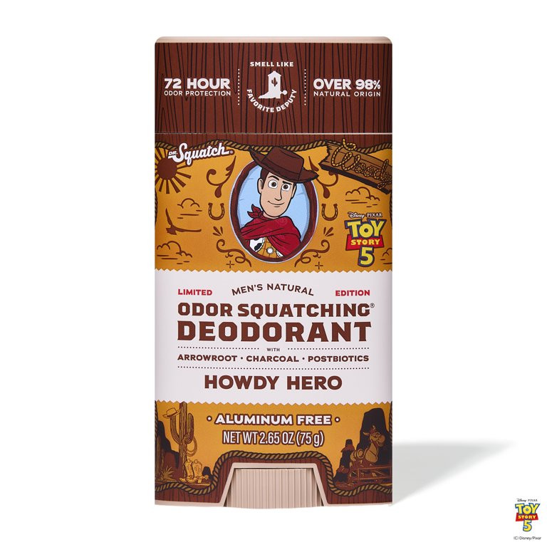 Dr. Squatch Natural Men's Deodorant - Odor-Squatching Aluminum Free - Howdy Hero (2.65 oz) | Walmart (US)