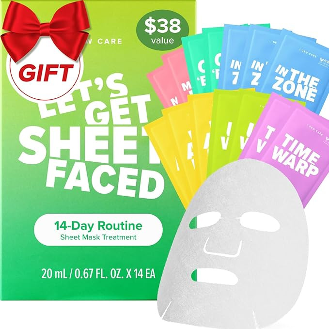 I DEW CARE Collagen Sheet Mask Variety Pack - 14 Days Facial Masks Skincare Korean | Hydrating Co... | Amazon (US)
