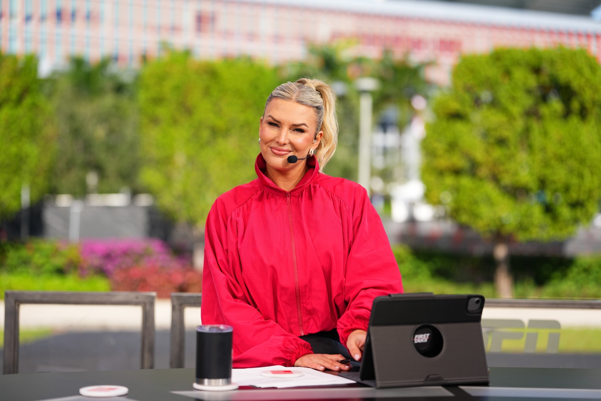 Crimson jacket for First Take today from Miami! It was red or bust for IU’s first national championship. This is cropped. Must wear with something high waisted  

#LTKootd #LTKActive #LTKWorkwear