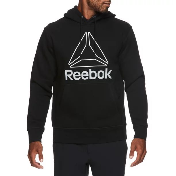 Reebok Mens and Big Mens Active Pullover Delta Fleece Hoodie, Up to 3XL - Walmart.com | Walmart (US)