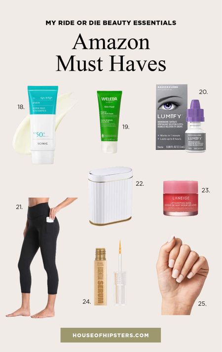 Amazon must haves beauty products. Find the best sunscreen, body lotion, lip balm, short length press on nails, and eyelash growth serum. Check all my Amazon finds to prep for the annual Prime Day 2023 sale! Also peep those buttery soft yoga pants with a pocket for your phone. 

#LTKbeauty #LTKunder50 #LTKFind