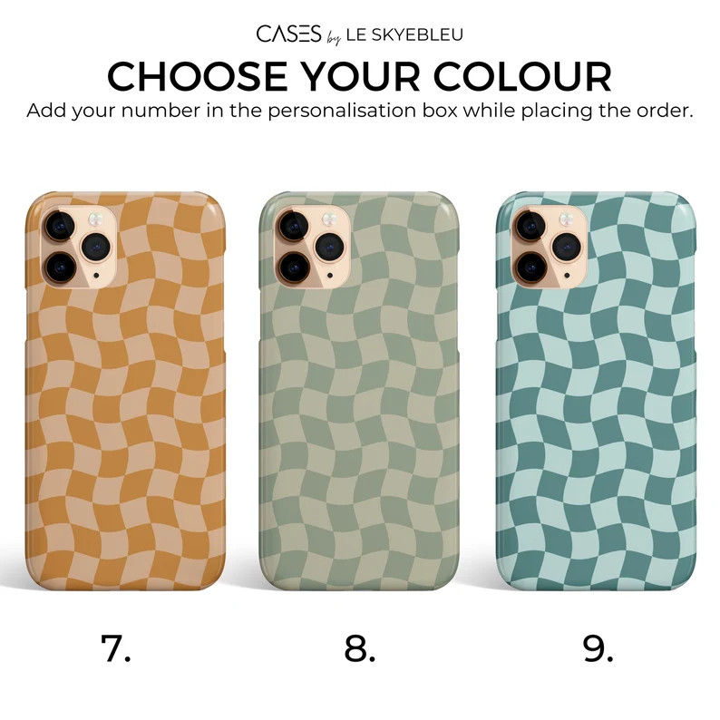 Designer Checkerboard Iphone Case for 13 12 11 Pro Max Wavy | Etsy | Etsy (US)