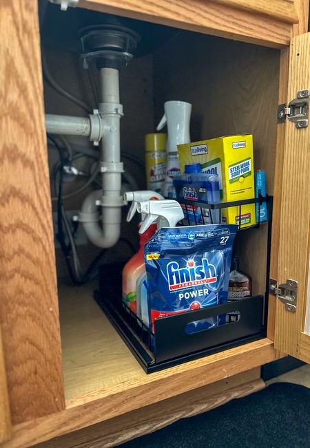 Did a little organizing today! This under cabinet system works great under the kitchen sink. #AmazonFinds 

#LTKfindsunder100 #LTKfindsunder50 #LTKhome