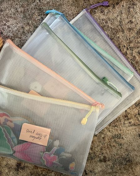 waterproof zipper storage bags - these are great for games or toys with lots of little pieces!

#LTKhome