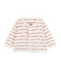 Cotton Heart Stripe Cardigan (1-18 Months) | Harrods