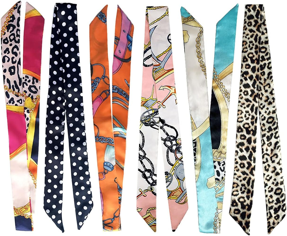 2/6/10Pack Scarf Bags for Women Handbag Scarfs Band Hair Neck Scarves Fashion Gifts | Amazon (US)
