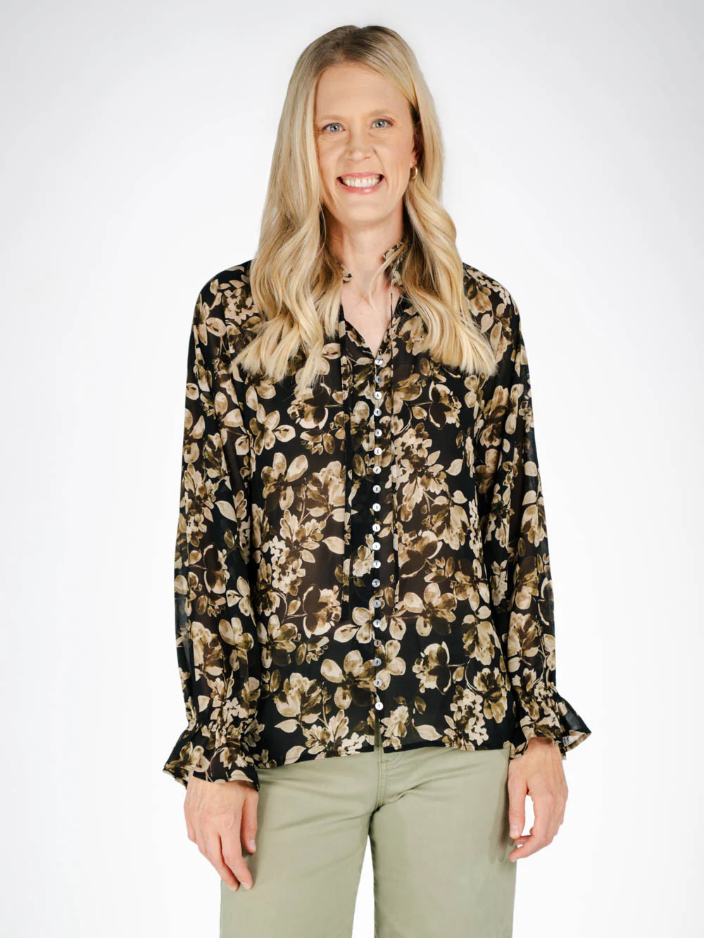 Violet Tall Floral Blouse | Amalli Talli