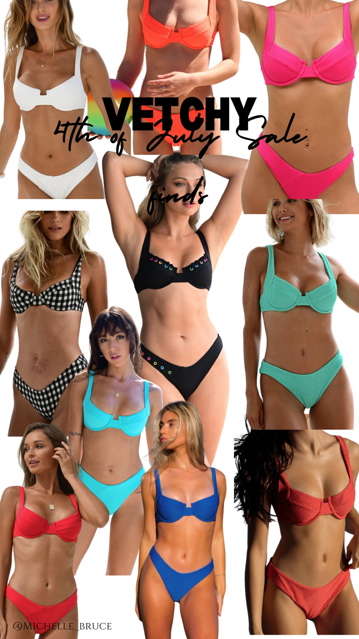 Vetchy 4th of July sale! Free shipping on orders of $100+ speaking of $100 some of these are under $100!!The laguna bikini is my absolute favorite style and fit that I’ve found! Sign up for their emails and text to receive $15 off your order!!

#LTKSummerSales #LTKSwim #LTKFindsUnder100