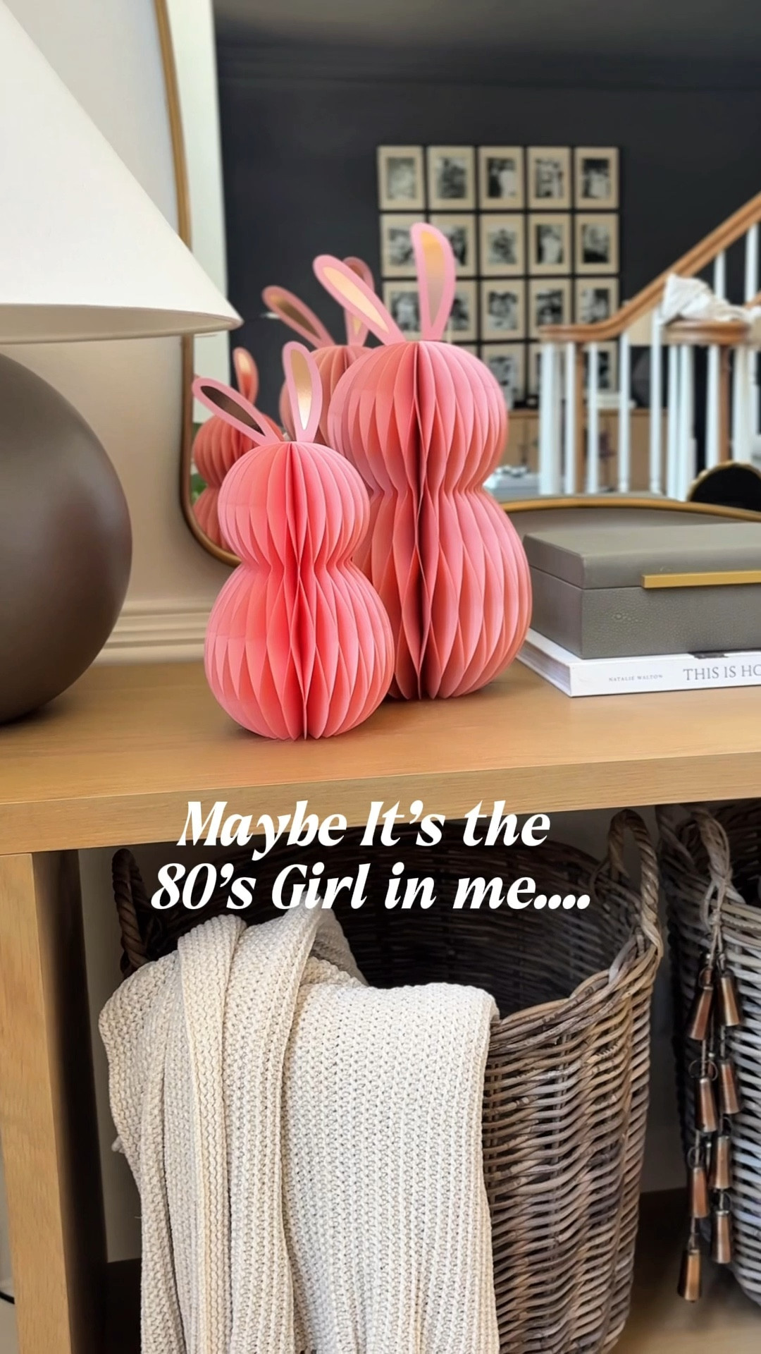 Unexpected Easter Decor: Styling Honeycomb Bunnies 🐰✨

I am obsessed with adding honeycomb bunnies to my Spring vignettes every year! 🌷 There’s something so fun and unexpected about the paper texture mixed in with more traditional elements like brass or stoneware. It’s the perfect way to add a little "personality" to your Easter Home Decor without going overboard.

🩷Follow Along for more if you like! 

These bunnies come in the most beautiful muted, moody tones and are so easy to fold up and store for next year. I love how they instantly elevate a mantle, entryway table, or even a tiered tray. If you’re looking for a simple, budget-friendly way to refresh your Spring Tablescape, this is it! 🧺🌸

I’ve linked my favorite honeycomb finds and a few other pieces to help you recreate this look!

#EasterDecor #SpringVignette #ModernTraditional #EasterBunnies #HomeDecorInspo #SpringDecor #HolidayStyling #AmazonHome #LTKHome #InteriorStyling #EasterDecor #EasterTableStyle #LTKEaster 

#LTKmomlife