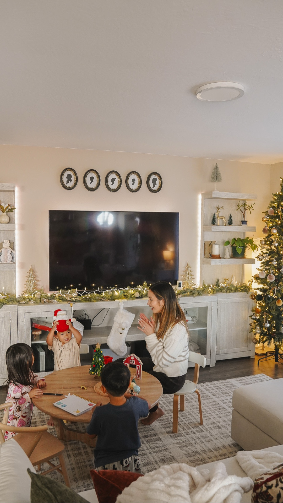 #AD Every year when the holidays roll around, there’s this little tradition that always makes our home feel special again. The kids and I turn on some music, pull out the boxes, and watch the house slowly turn into something cozy and full of joy. This year, I wanted to make things a little simpler (and brighter), so I added these @gelighting GE Cync smart lights and they’ve completely changed how we decorate! ✨🎄

From the lamps to the light strips to the tree, I can control it all right from my phone: adjusting the glow, switching colors, and setting everything to turn off once the night winds down. Paired with a few festive touches: rich pillows, garland, our stockings, and the tree. The whole space feels so ready for the season ahead! 😍😍

Here’s to cozy light, simple moments, and creating new family memories together.✨


#LifeinCync #gelighting #TargetPartner @gelighting @target @shop.ltk #liketkit #target

#LTKHome #LTKFamily #LTKHoliday