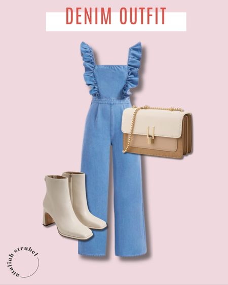 Shein denim jumpsuit! You can style this outfit so many ways! The purse is from amazon and it makes for the perfect accessory. 😍

#LTKShoeCrush #LTKStyleTip #LTKxelfCosmetics