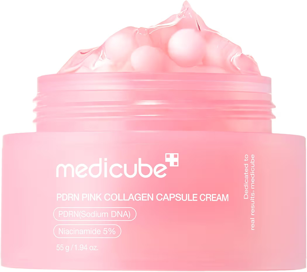 medicube Salmon DNA PDRN Pink Collagen Capsule Cream, Face Moisturizer | Lightweight Moisturizing... | Amazon (US)