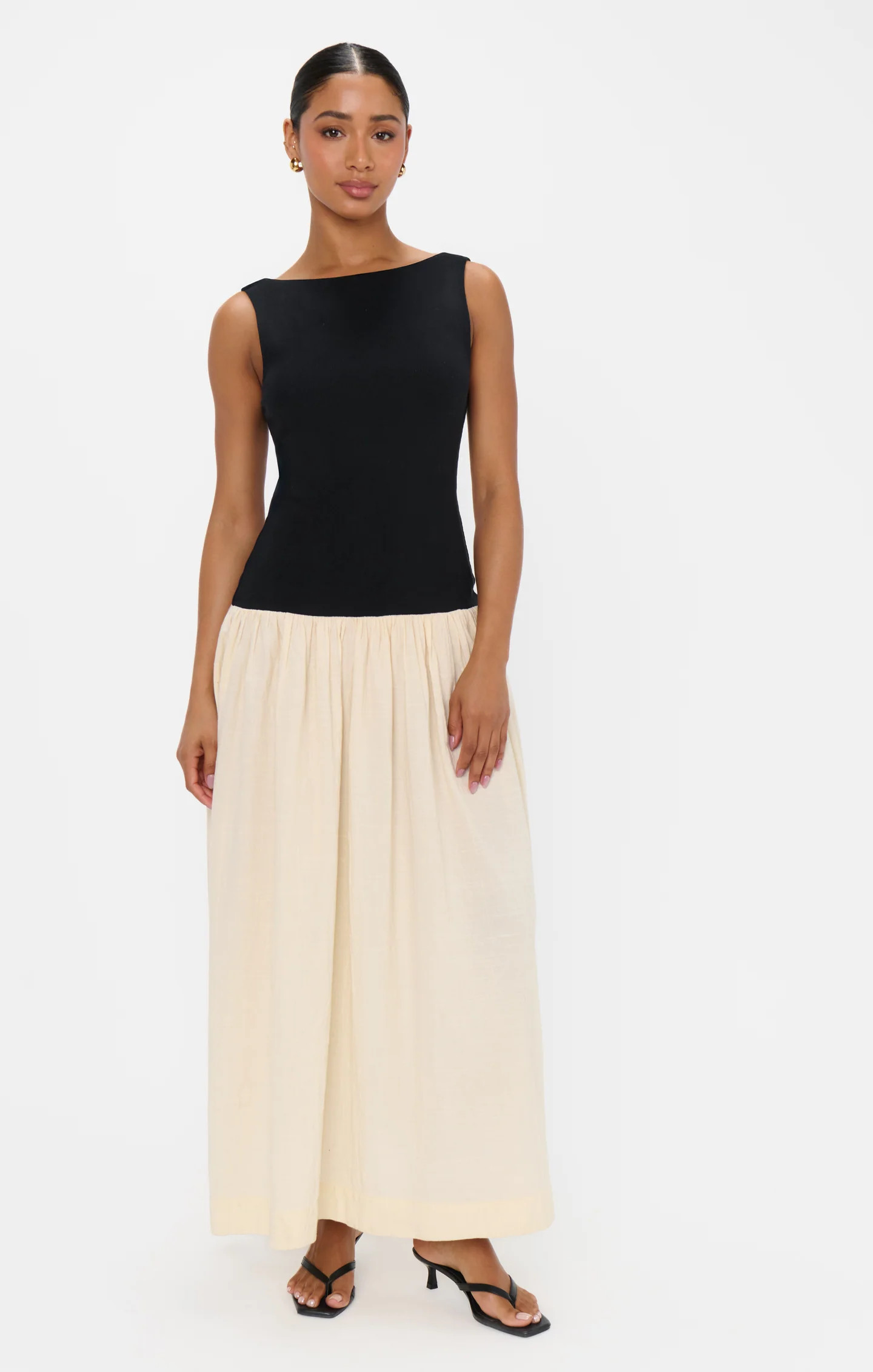 Luisa Maxi Dress ~ Black and Cream | Show Me Your Mumu