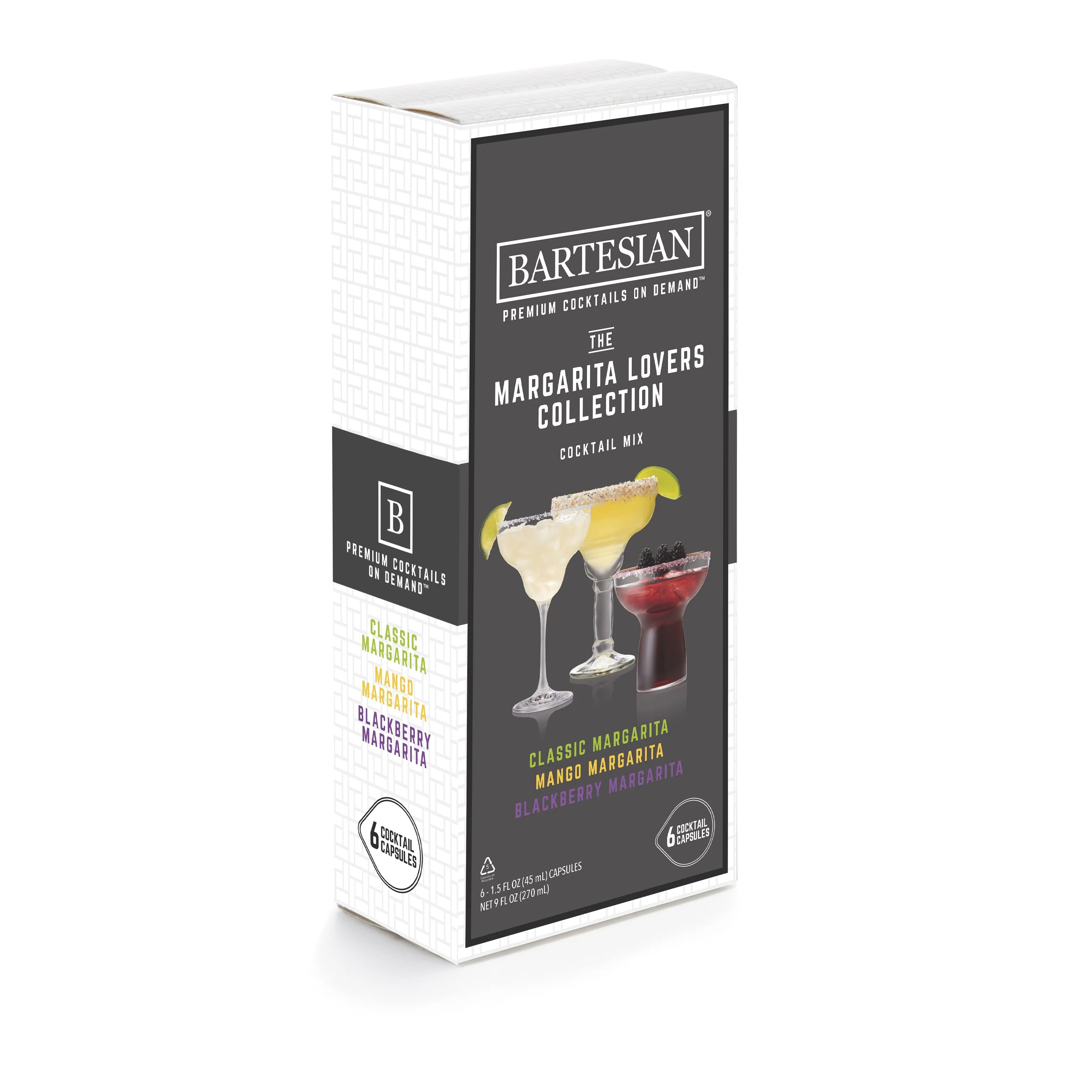 Bartesian Margarita Lovers Cocktail Mixers Capsules, Variety Pack of 6 - 1.5 OZ Cocktail Capsules... | Walmart (US)