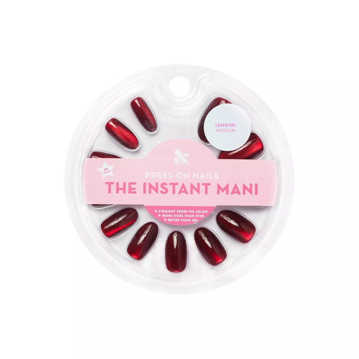 Olive & June Press-On Oval Medium Fake Nails - Velvet - 42ct | Target