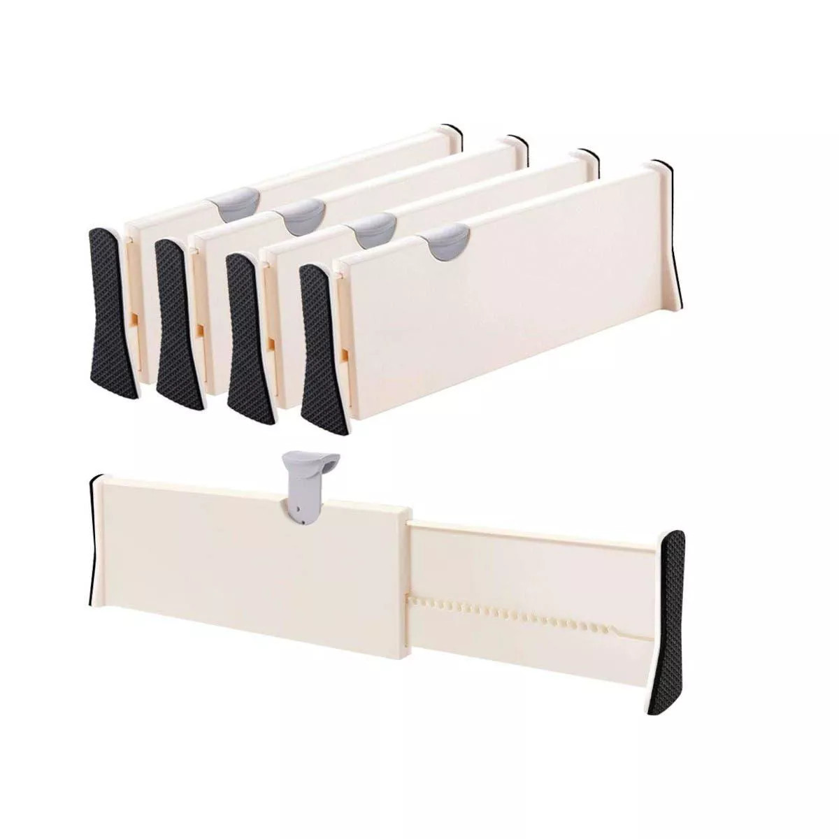 MPM Extra Long 4 pack Drawer Divider, Adjustable Drawer Organizer, Expandable 15-21 in Separator ... | Target