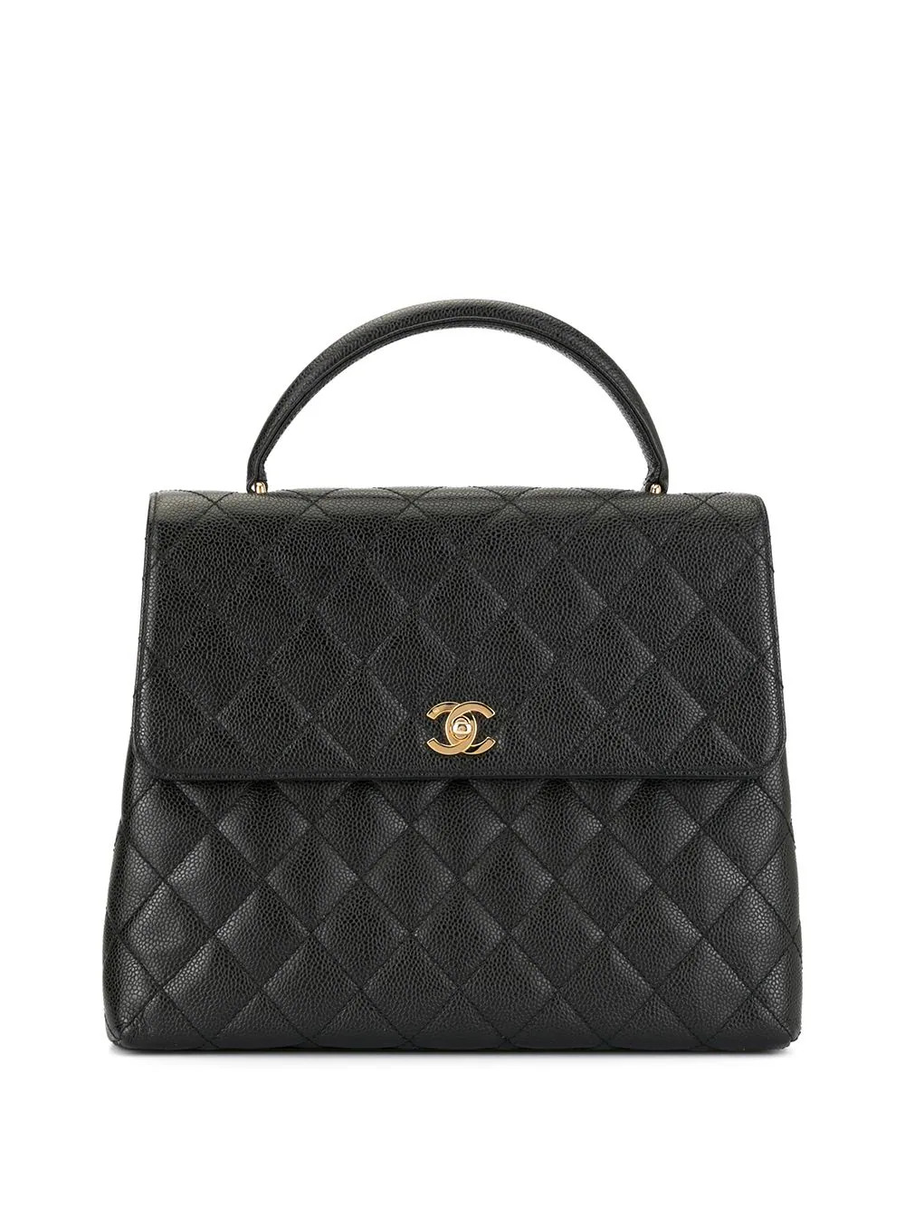 CHANEL Pre-Owned 2002 Diamond Quilted Tote - Farfetch | Farfetch Global