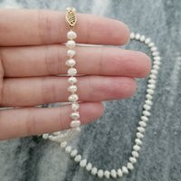 Vintage 14K Cultured Fresh Water Pearl Necklace, 21.5 Inches, Yellow Gold Fishhook Clasp, 5mm Beads, | Etsy (US)